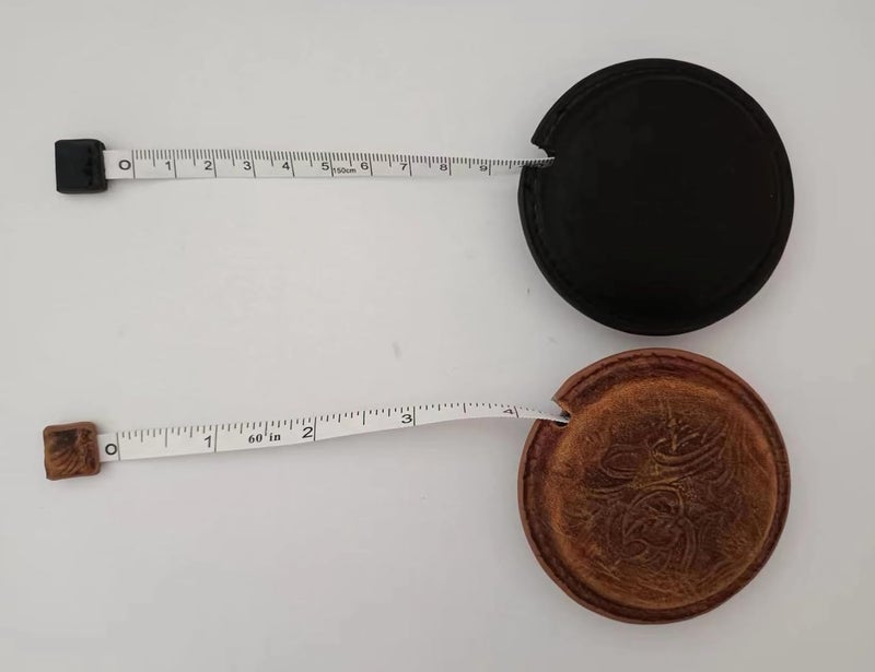 Forieru Tape Measure Double-Sided Stretchable Crazy Horse Leather Measuring Tape for Sewing Body Fabric,Tailoring,Knitted Fabric and Handicrafts (Black) - Image 5